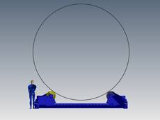 Welding Device, Turning Device for cylindrical large Parts